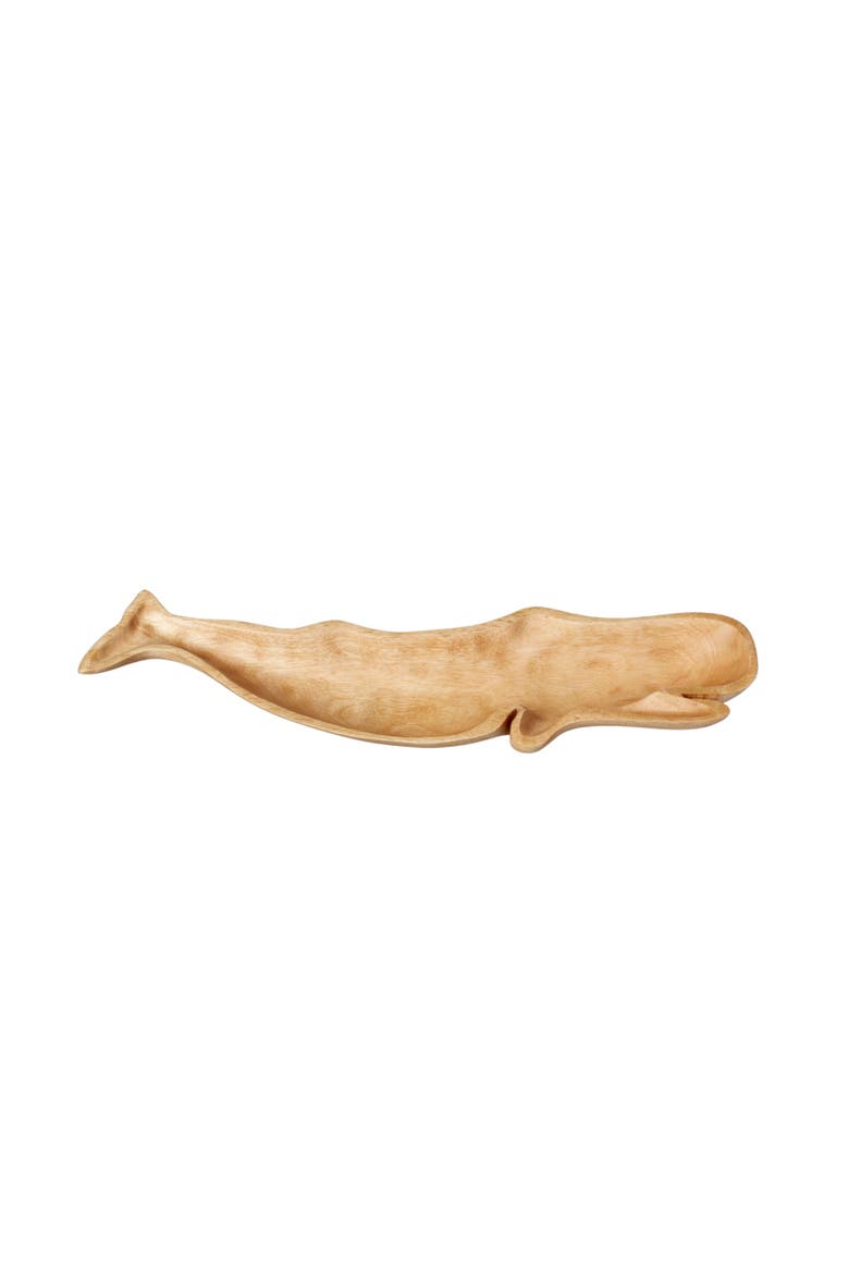Kiln Mango Wood Whale Dish, Main, color, Mango