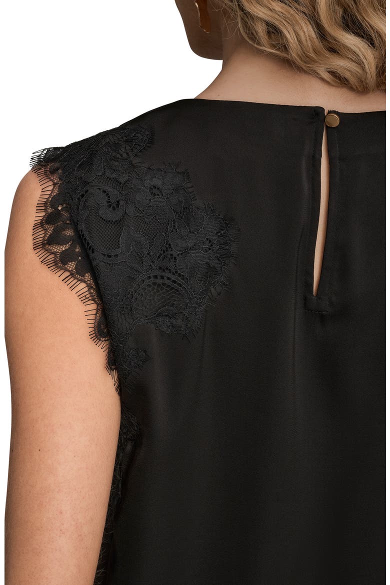 Lace Detail Tank, Alternate, color, BLACK