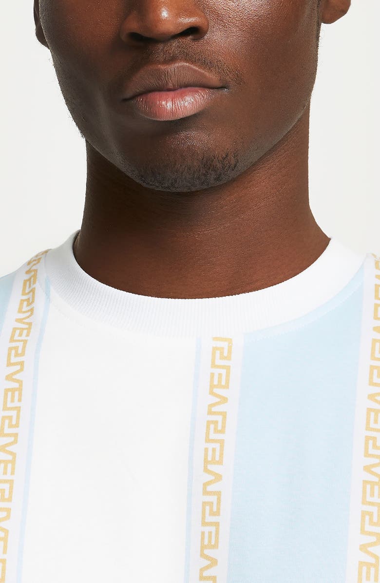 River Island Greek Stripe T-Shirt, Alternate, color, 