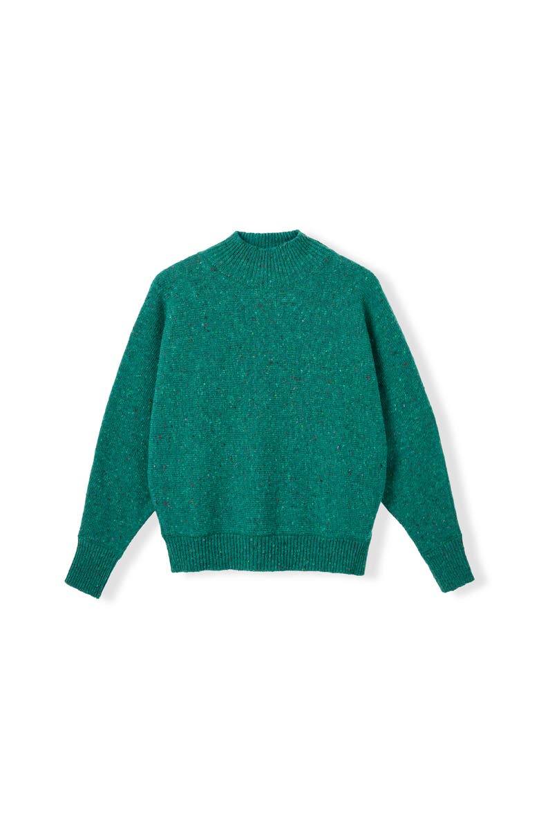 Celtic & Co. Donegal Dolman Sweater, Alternate, color, Emerald