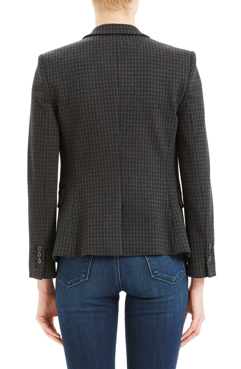 Theory Shrunken Houndstooth Jacket, Alternate, color, 