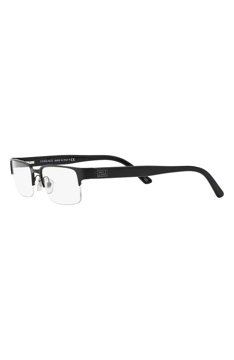Versace 53mm Rectangle Optical Glasses, Alternate, color,