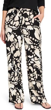 NIC+ZOE Evening Petal Wide Leg Linen Blend Pants
