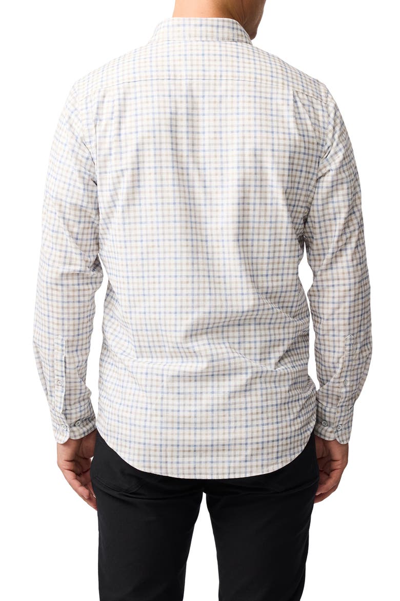 Fox Street Long Sleeve Trim Fit Cotton Button-Up Shirt, Alternate, color, RIVER