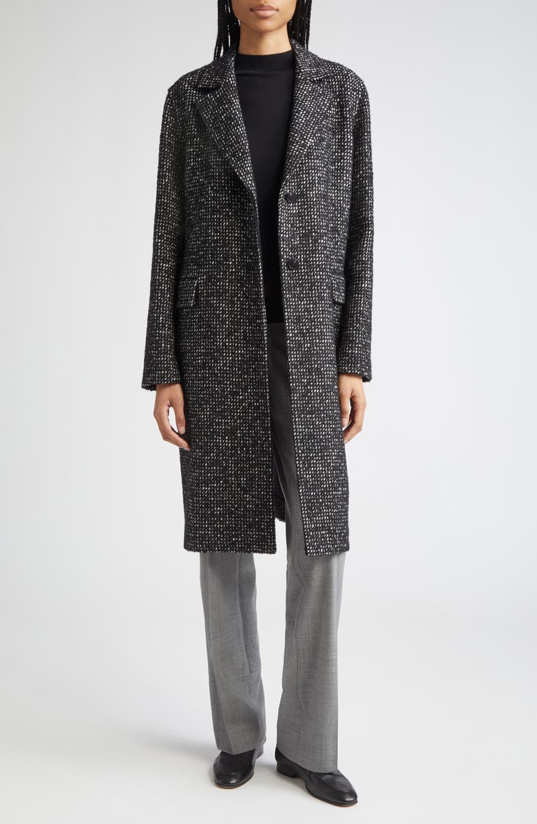 Lafayette 148 New York Bouclé Tweed Longline Jacket, Alternate, color,