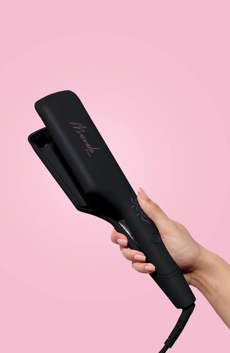 Mermade Hair 1-Inch Mini Double Waver Hair Iron, Alternate, color, Black