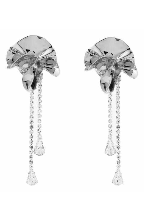 Sylvia Crystal Drop Earrings