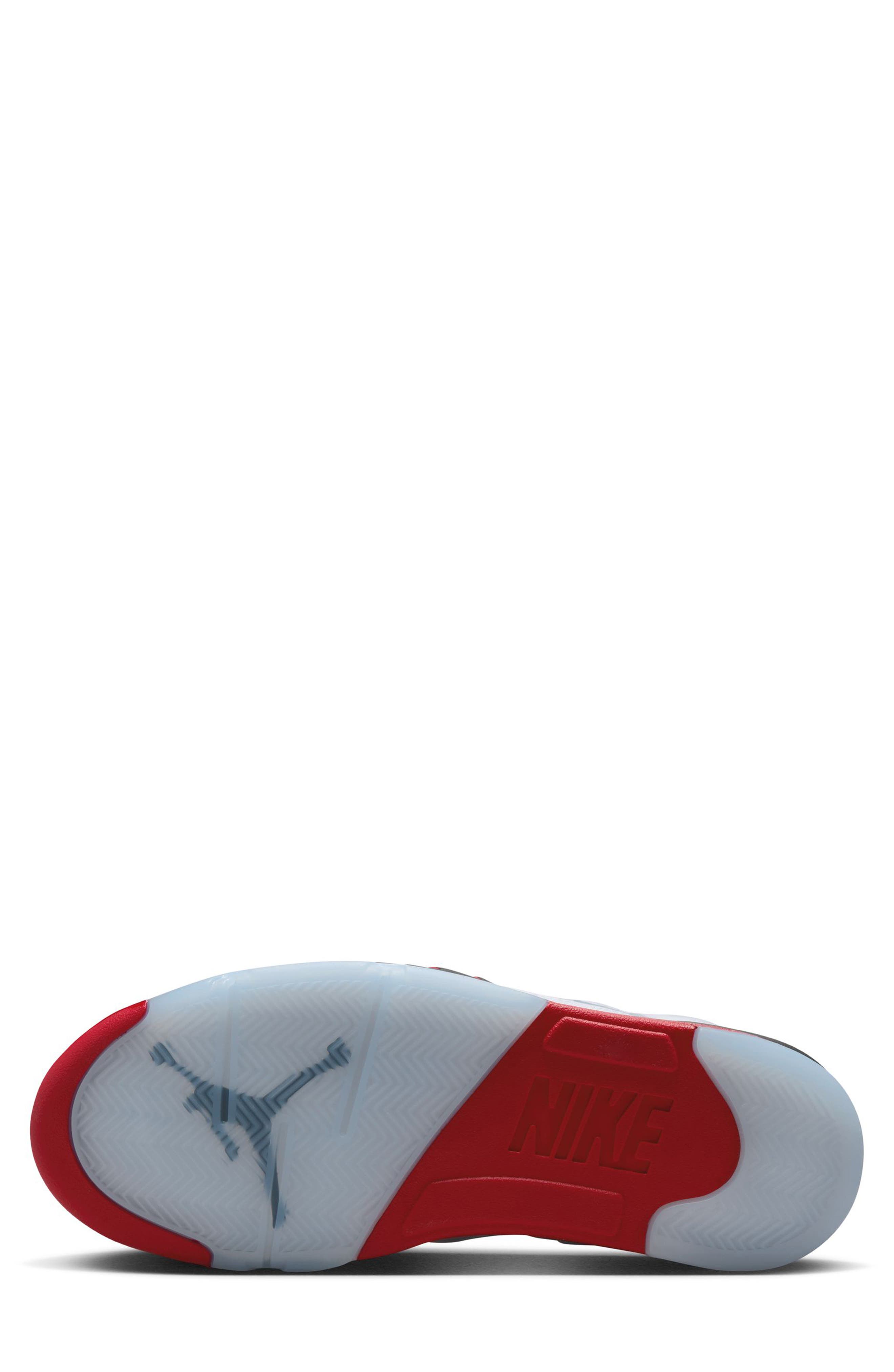 Jordan Air Jordan 5 Retro OG Sneaker, Alternate, color, White/ Fire Red/ Black