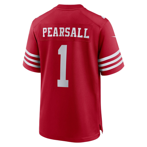 Men's Nike Ricky Pearsall Scarlet San Francisco 49ers 80th Anniversary Game Jersey