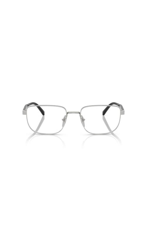 Prada 55mm Rectangle Optical Glasses In Multi