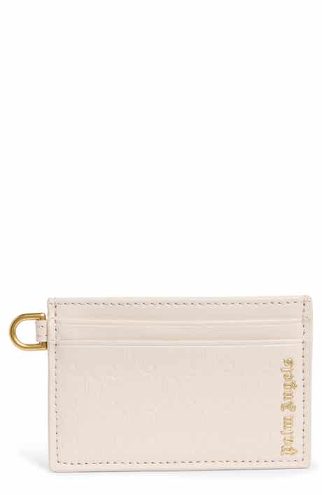 Monogram Embossed Leather Card Case