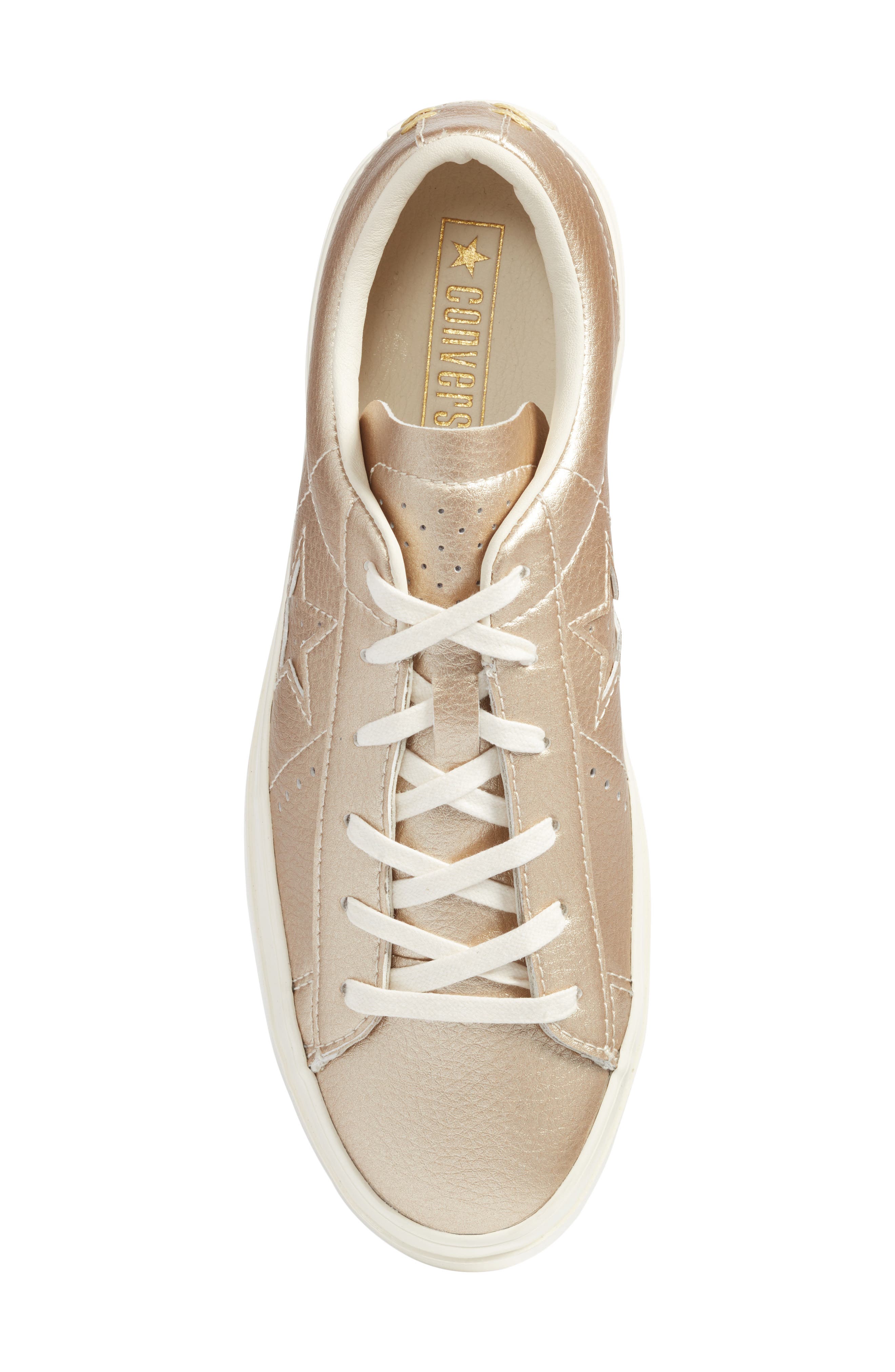 Converse Chuck Taylor<sup>®</sup> All Star<sup>®</sup> One Star Metallic Platform Sneaker, Alternate, color, 