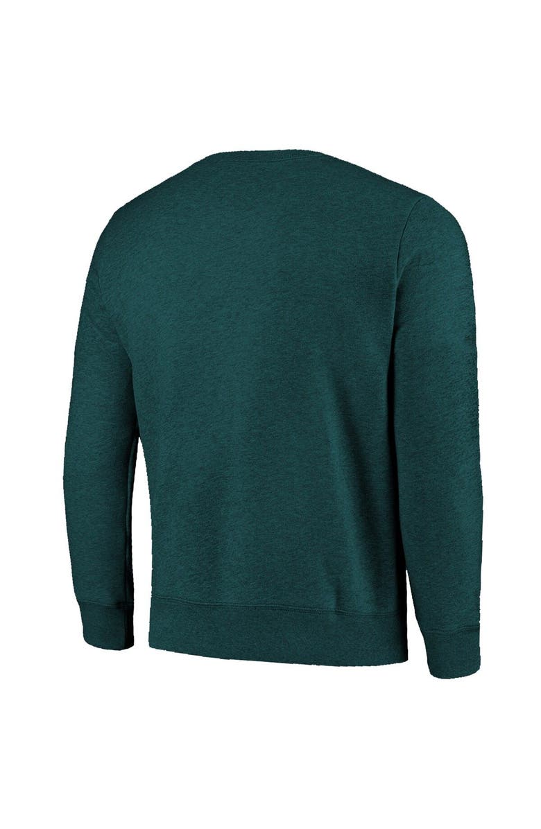 Majestic Threads Men's Majestic Threads Midnight Green Philadelphia Eagles Super Bowl LVII High Tide Tri-Blend Pullover Sweatshirt, Alternate, color, 