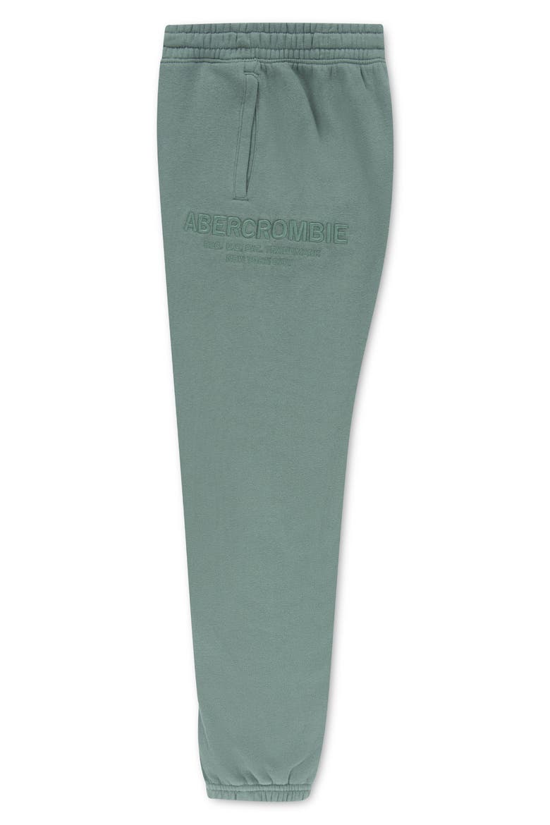 Kids' Loose Cotton Blend Fleece Sweatpants, Alternate, color, DARK FOREST