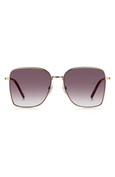 58mm Square Sunglasses