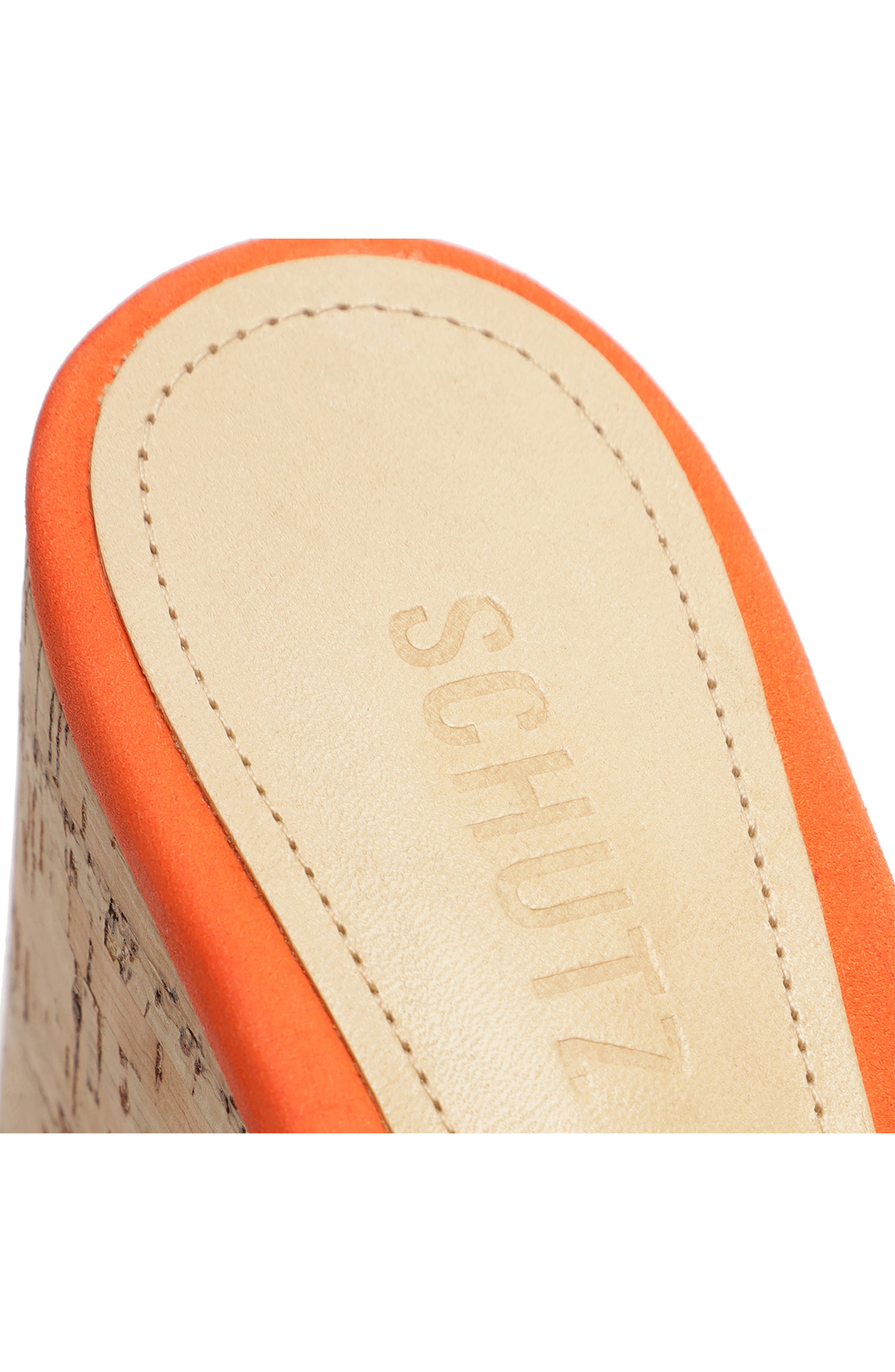 Dalle Platform Slide Sandal, Alternate, color, FLAME ORANGE