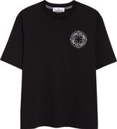 Stone Island Outline Compass Logo Organic Cotton Graphic T-Shirt