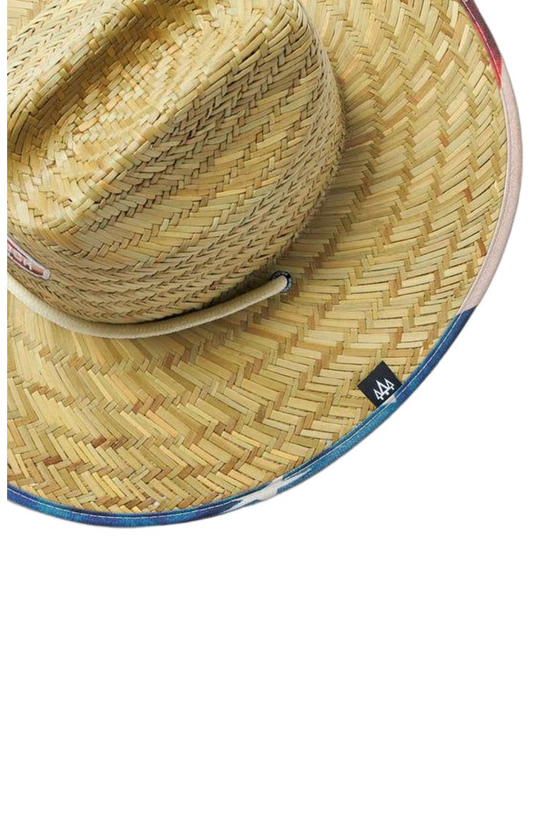 Brave Big Kids Straw Lifeguard Hat, Alternate, color, USA Flag