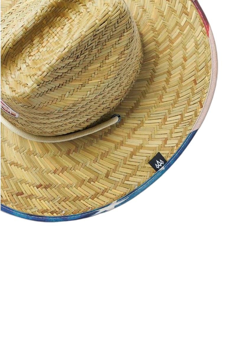 Hemlock Brave Big Kids Straw Lifeguard Hat, Alternate, color, Usa Flag