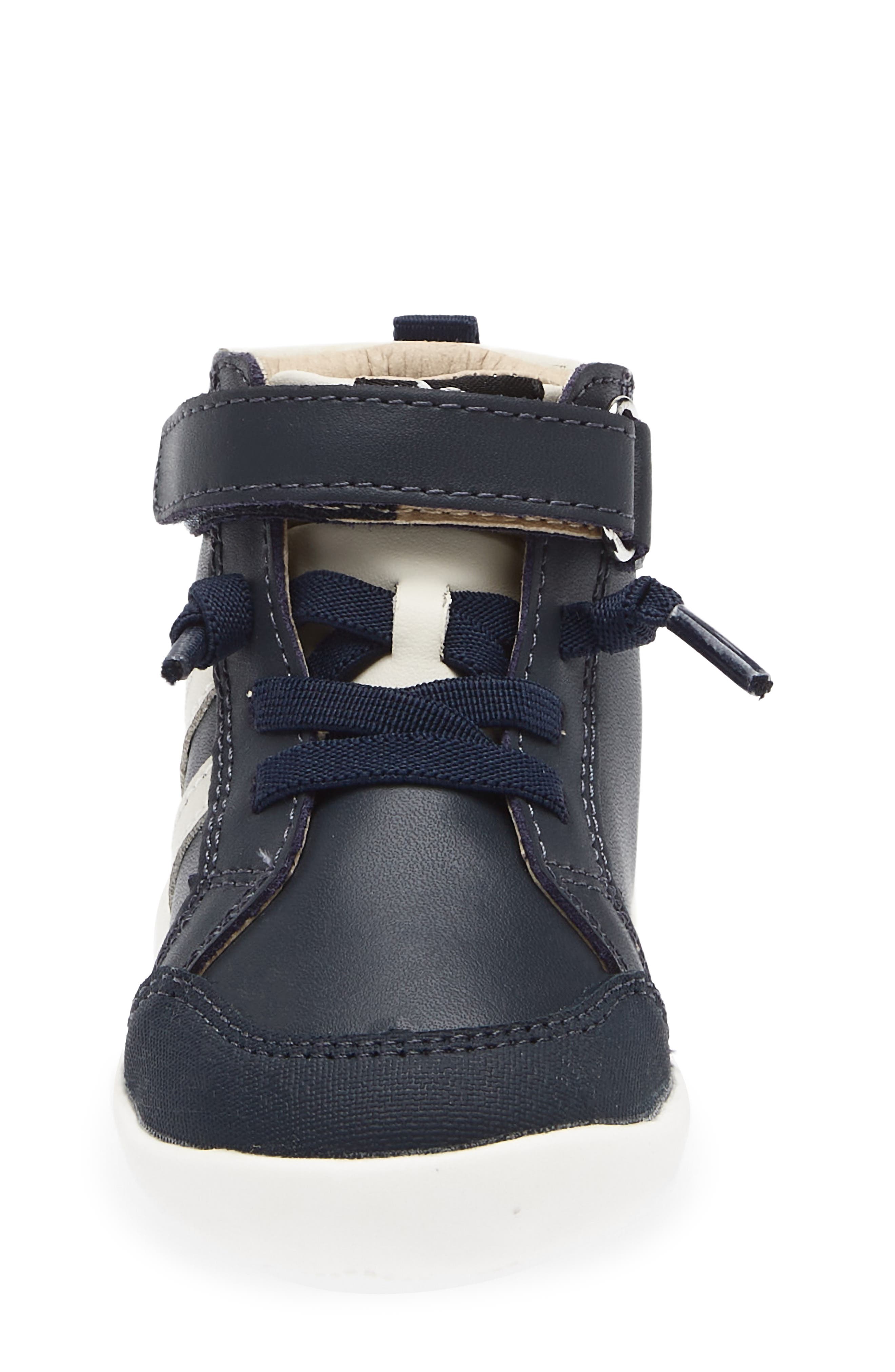 OLD SOLES Kids' Boss High Top Sneaker, Alternate, color, Navy/ Tan/ Sporco