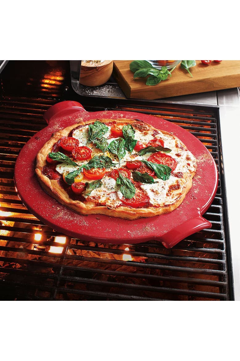 Made In France Flame Individual Pizza Stone, 10", Set of 2, Figue, Alternate, color, Figue