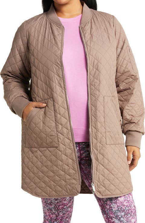 Recycled Polyester Quilted Jacket (Plus Size)