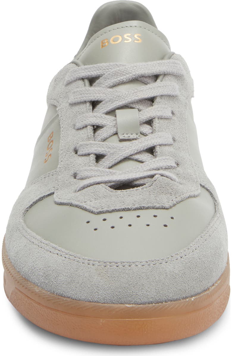 BOSS Brandon Tennis Sneaker, Alternate, color, Medium Grey