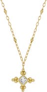 Bony Levy Mykonos 18K Yellow Gold Princess Cut Diamond Pendant Necklace