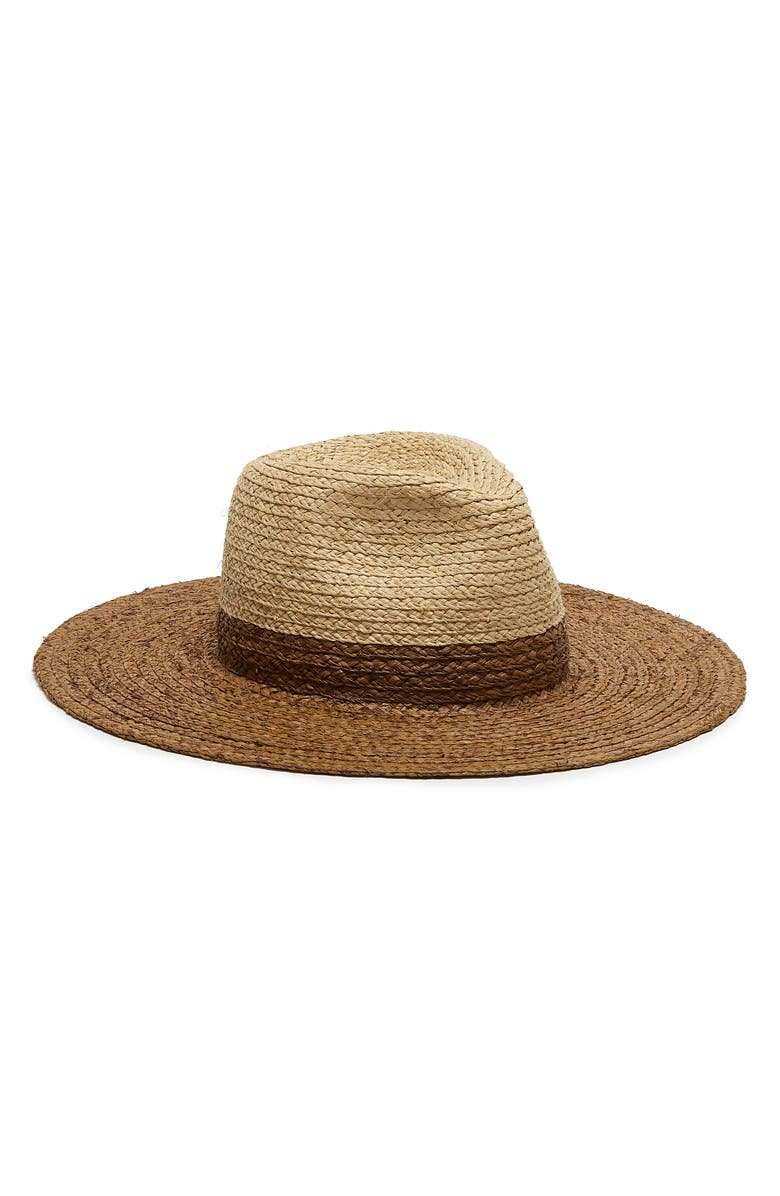 Eugenia Kim Emmanuelle Wide Brim Raffia Fedora, Main, color,