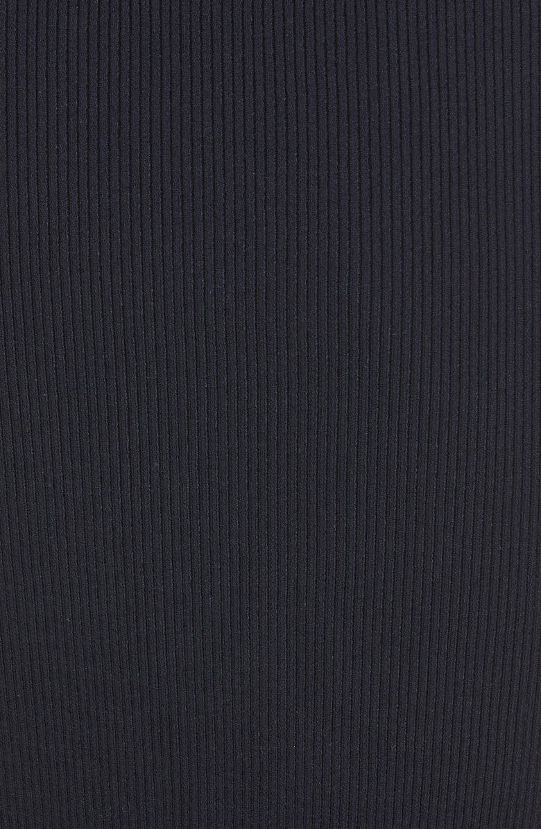 Oscar de la Renta Rib Cutout Tie Detail Silk Sweater, Alternate, color, 