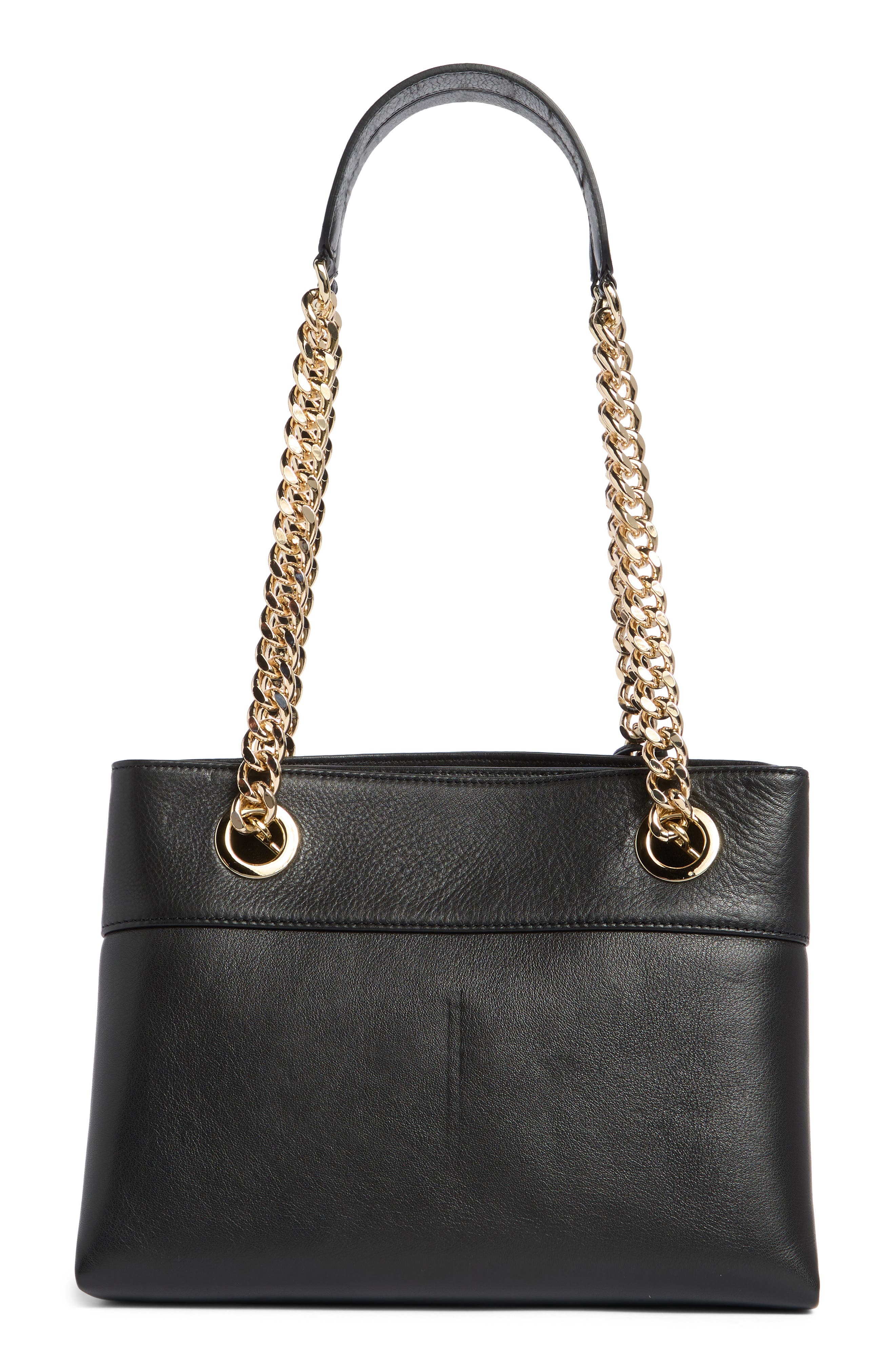 VALENTINO BY MARIO VALENTINO Kalo Signature Leather Tote Bag, Alternate, color, Black