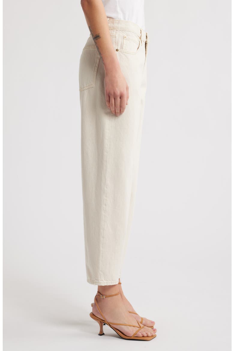 The Candle High Waist Barrel Jeans, Alternate, color, BUTTER