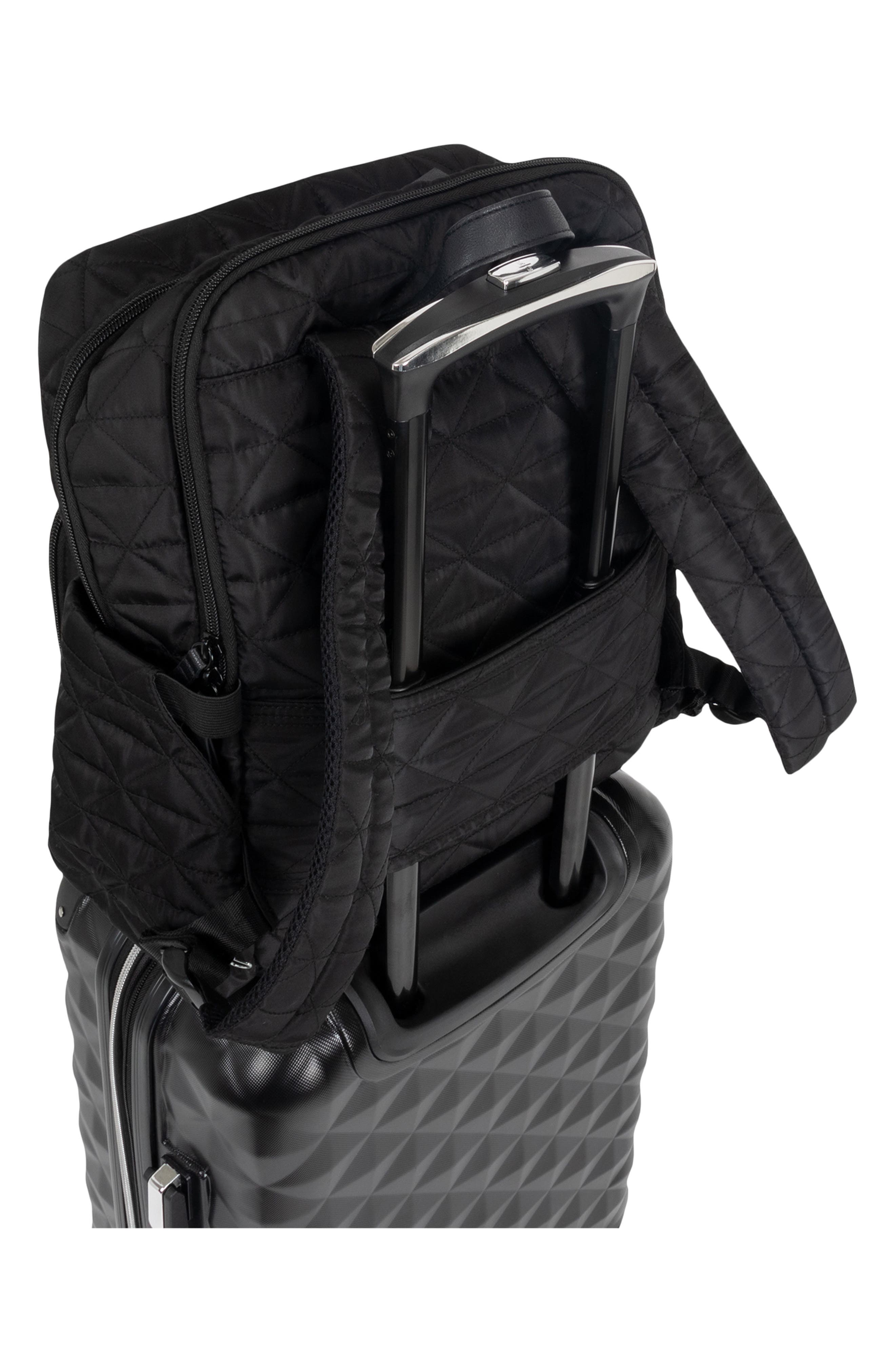 Kenneth Cole Reaction Diamond Tower Carry-On and Emma Laptop Backpack Bundle Set, Alternate, color, Black