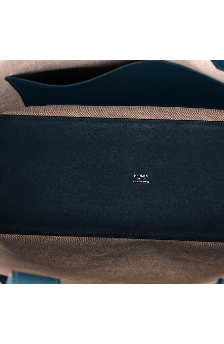 Pre-Owned Hermes Cabas H en Biais Tote Tufted Motif Canvas with Leather 40, Alternate, color,