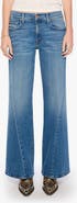MOTHER The Mid Rise Sidestepper Twist Sneak Wide Leg Jeans