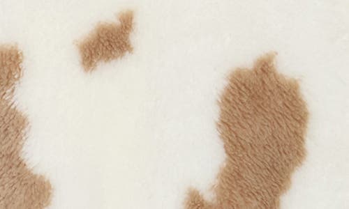 Thread & Supply Printed Faux Shearling Jacket In Brown