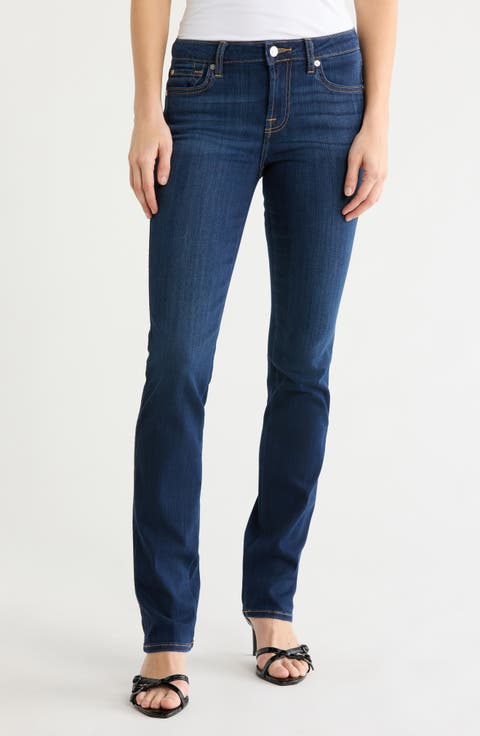 Kimmie Mid Rise Straight Leg Jeans