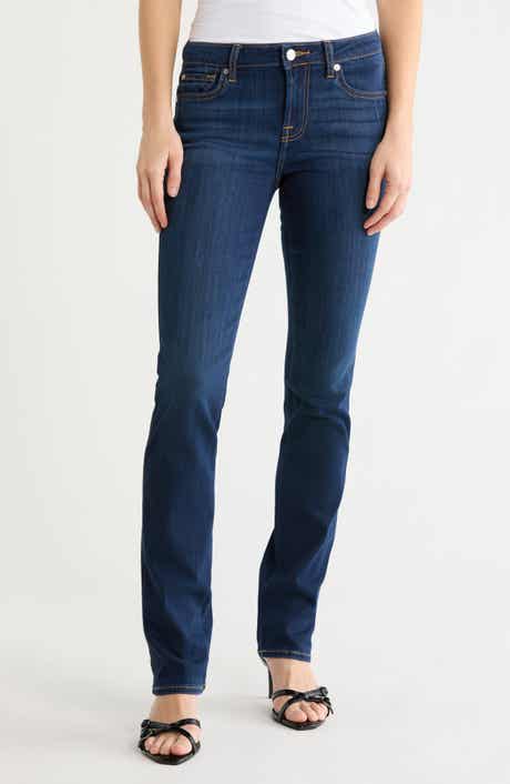 Kimmie Mid Rise Straight Leg Jeans