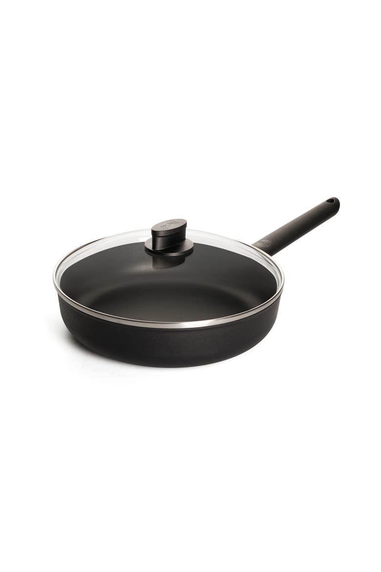 Ecolite Nonstick Saute Pan W/Glass Lid Set 11-Inch, 3.7 Quart, Main, color, Black