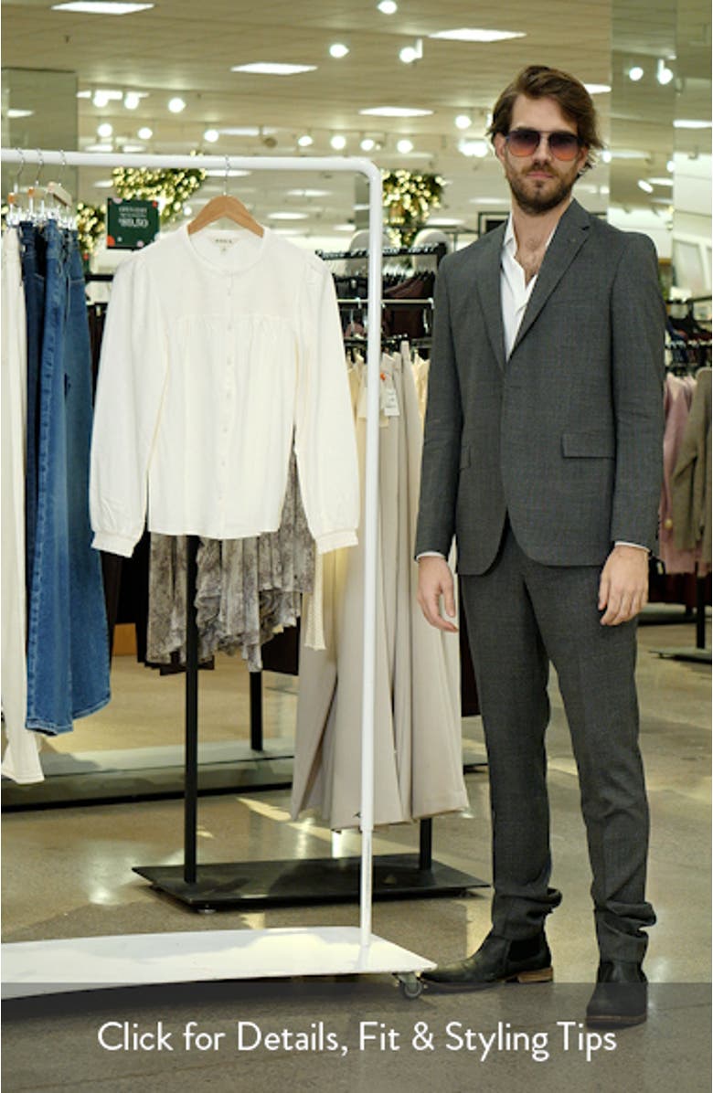 Elsa Shirred Yoke Jersey Shirt, sales video thumbnail