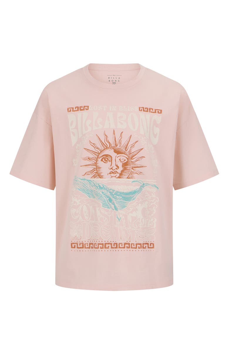 Billabong Kids' Journey Oversize Graphic T-Shirt, Main, color, Powder Pink