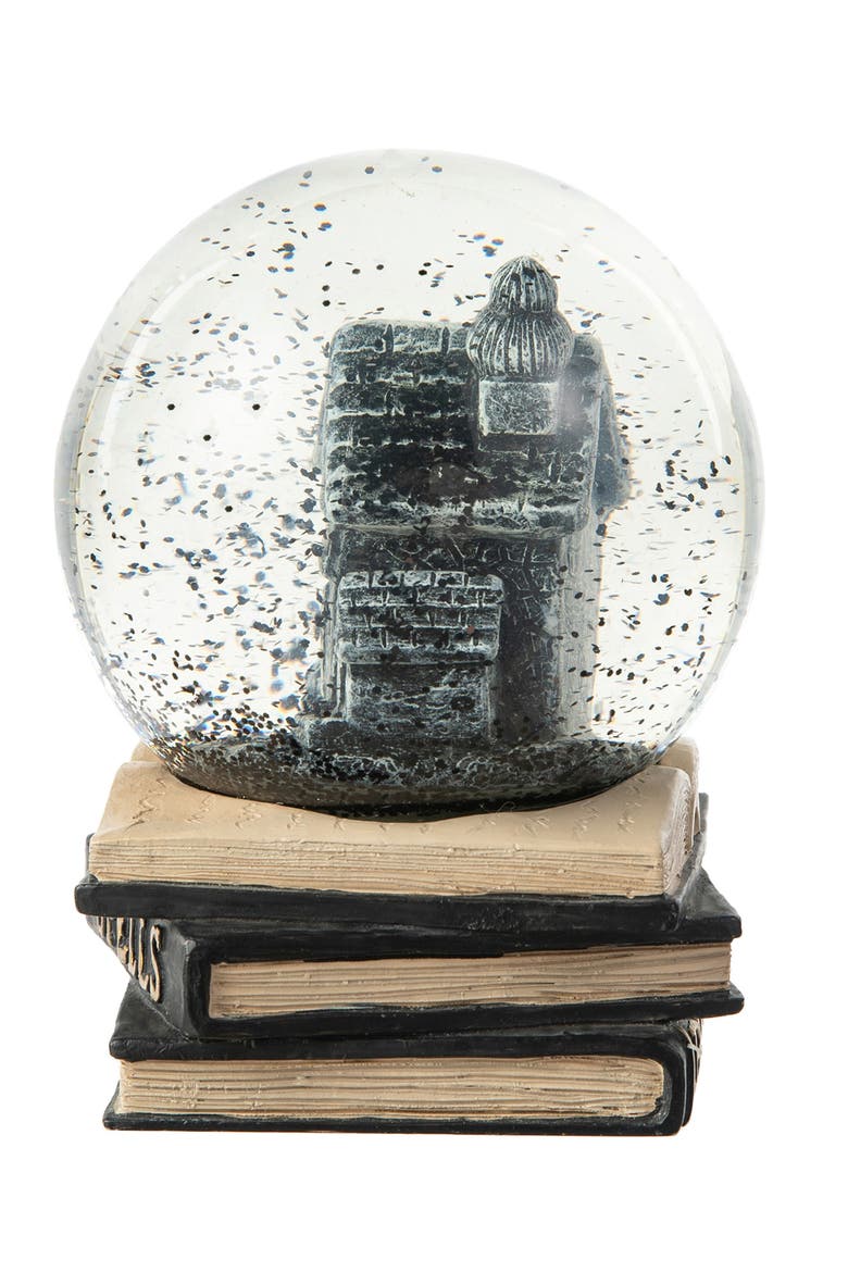 100MM Halloween Polyresin Haunted House Water Globe, Alternate, color, Black