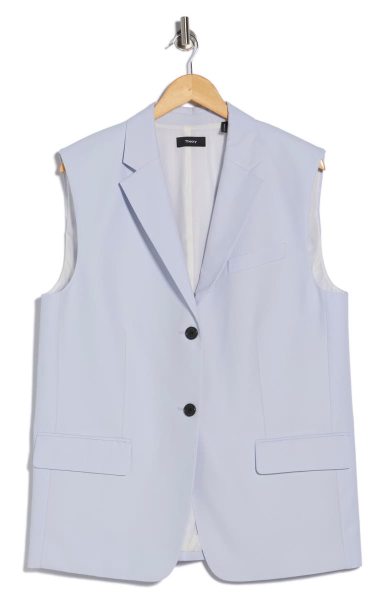 Theory Cotton Vest, Main, color, Hydrangea