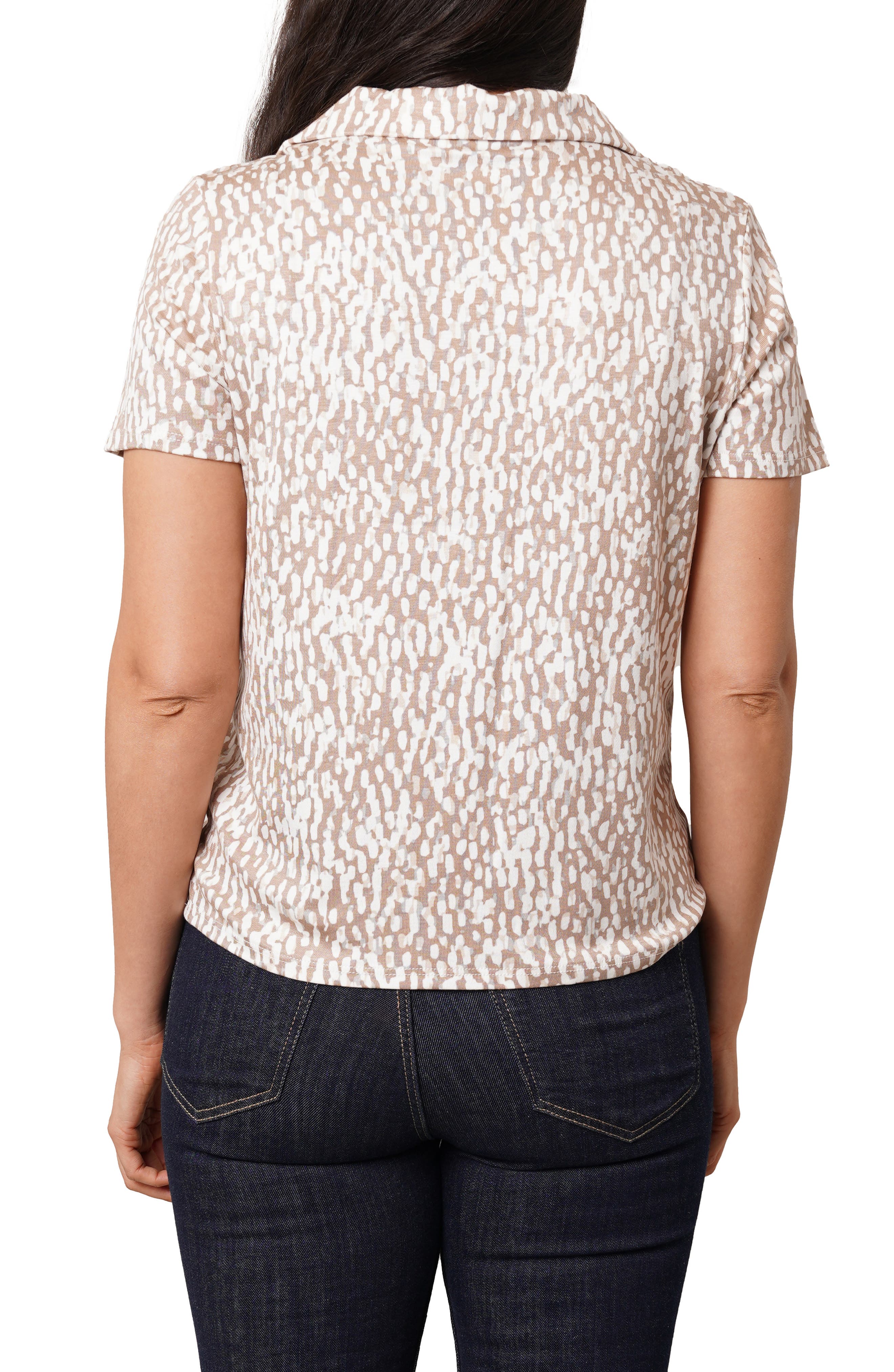 Johnny Collar Short Sleeve Top - image 2