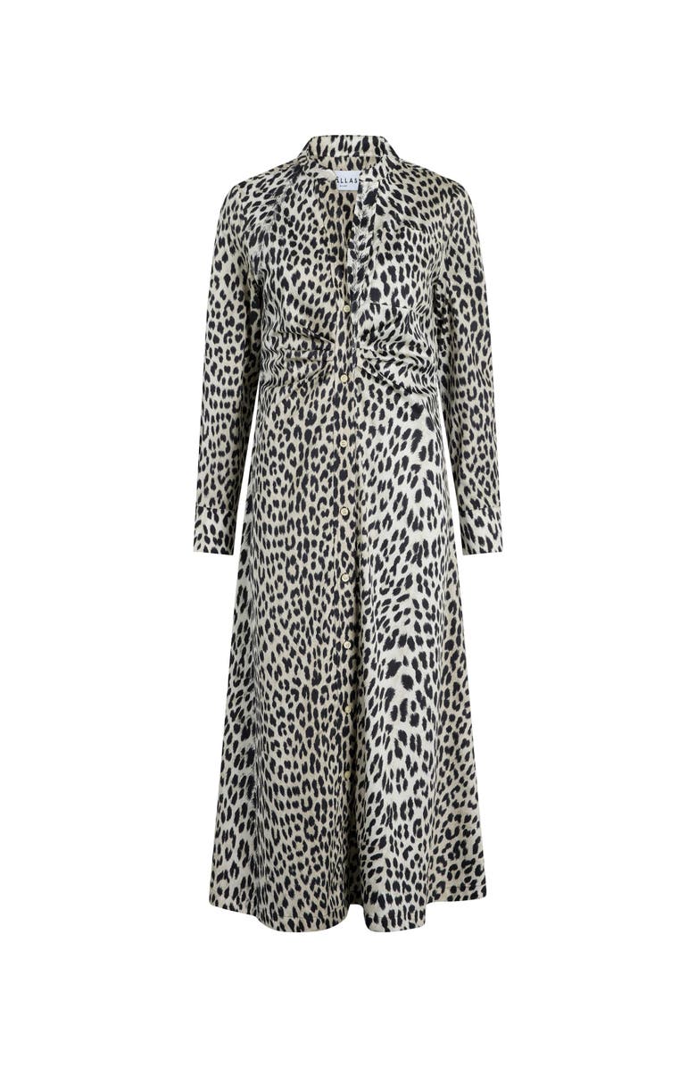 Callas Milano Genny Longsleeve Shirtdress, Main, color, Natural