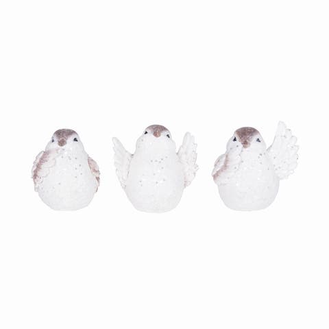 Sitting Birds Figurines A/3