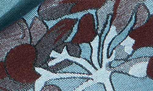Saachi Botanical Reversible Print Scarf In Blue