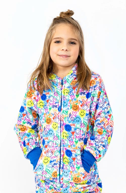 Preppy Goose Love & Smiles  One-piece   Plush Jumpsuit