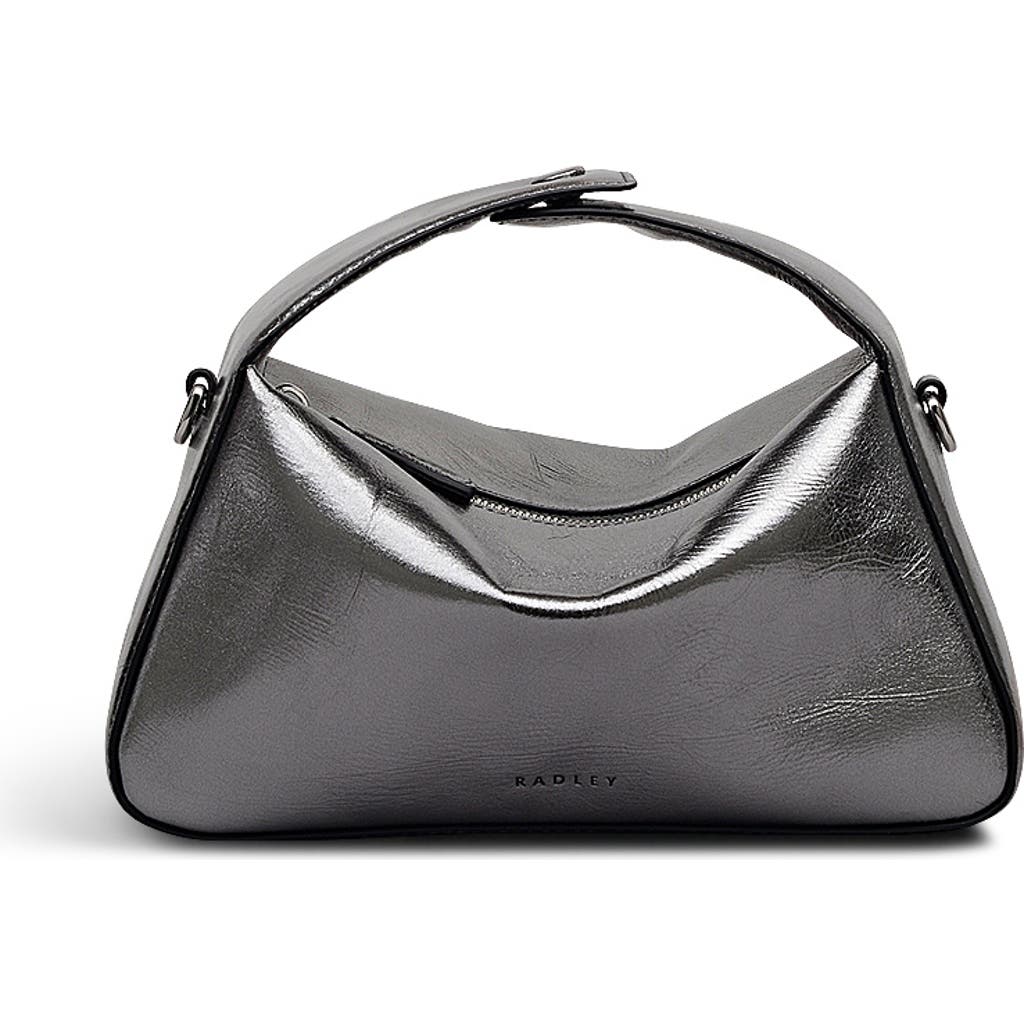 Radley De Beauvoir Small Ziptop Satchel Bag In Silver
