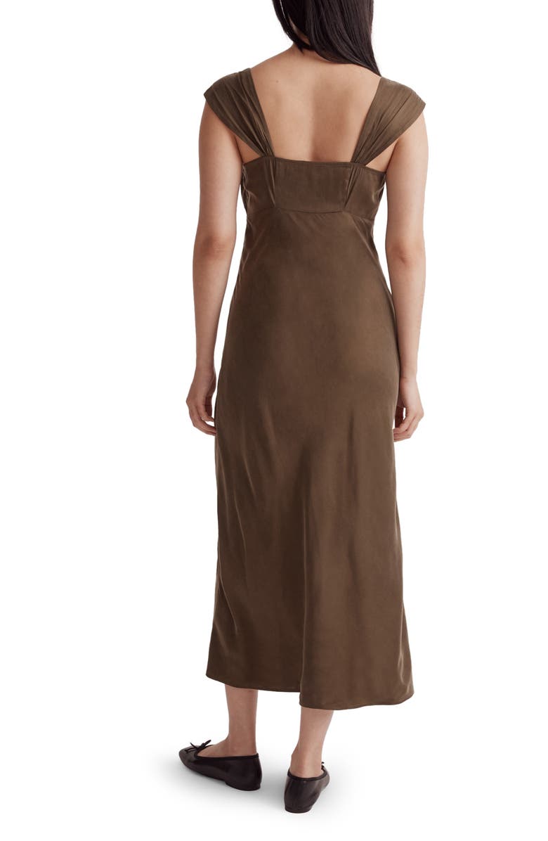 Madewell Square Neck Midi Dress, Alternate, color, 